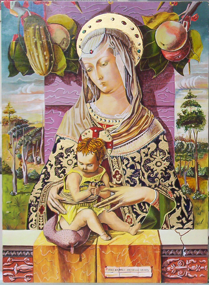 Madonna con Bambino (Riproduzione opera del Crivelli, custodita a New York)