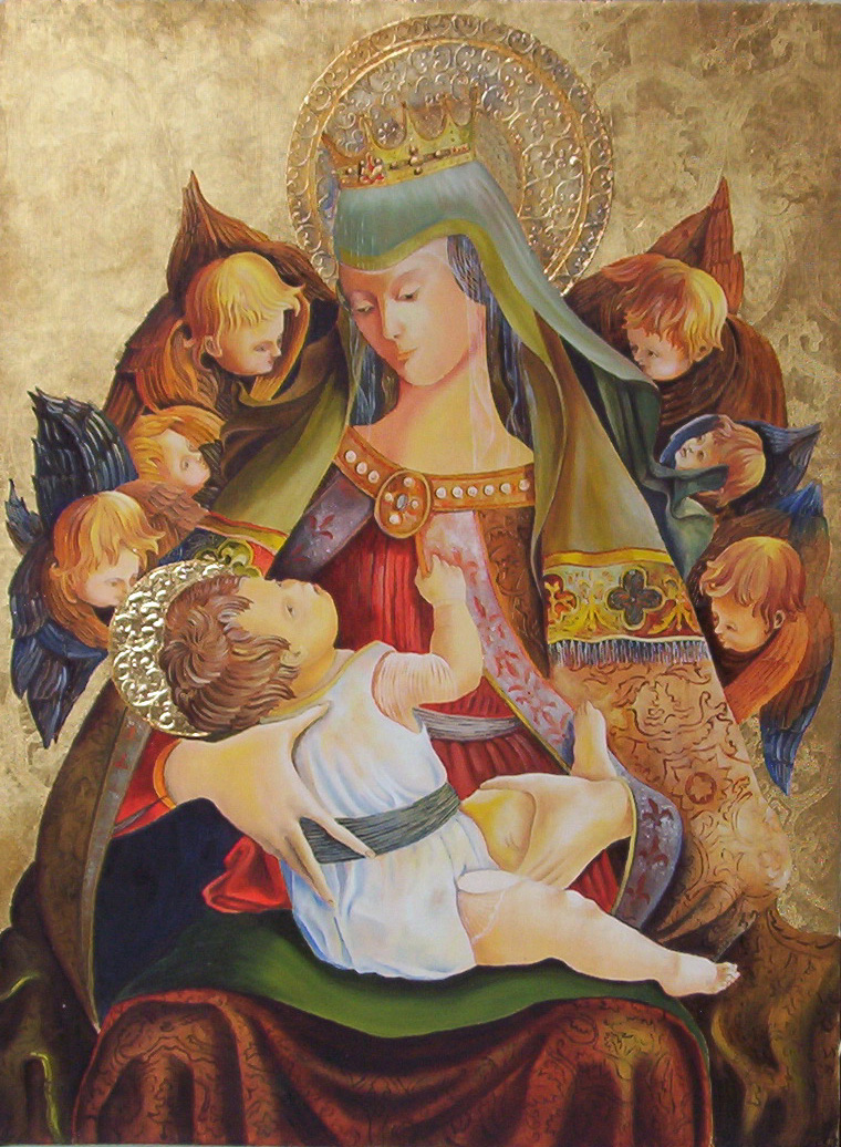 Madonna con Bambino (Riproduzione opera del Crivelli custodita a Corridonia)