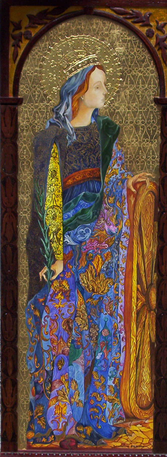 Santa Caterina d'Alessandria (riproduzione opera del Crivelli)